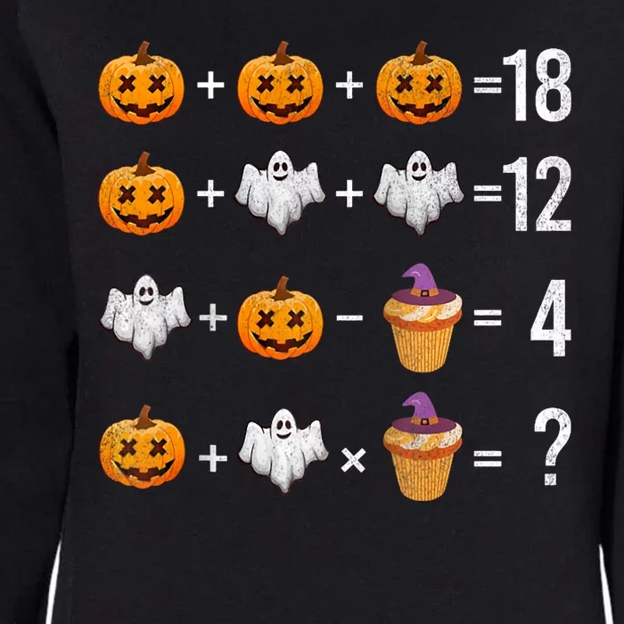 Order Of Operations Funny Math Teacher Halloween Quiz Womens California Wash Sweatshirt