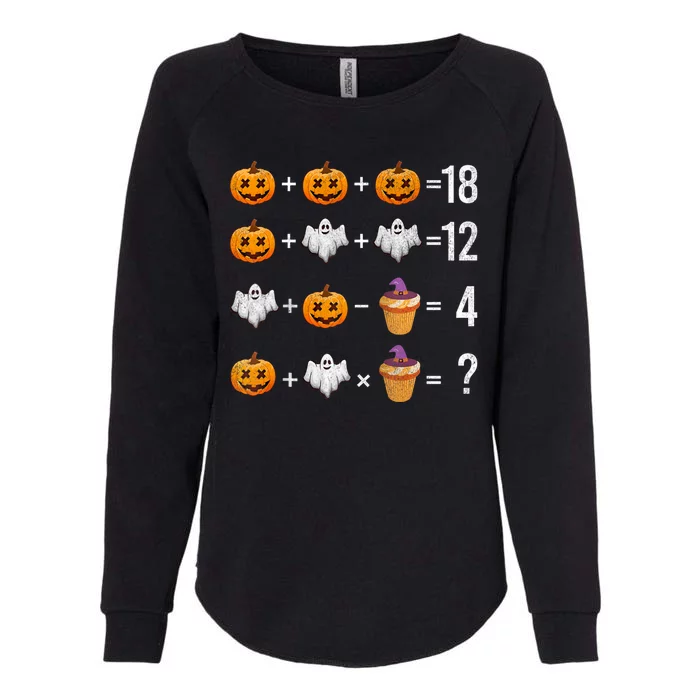 Order Of Operations Funny Math Teacher Halloween Quiz Womens California Wash Sweatshirt