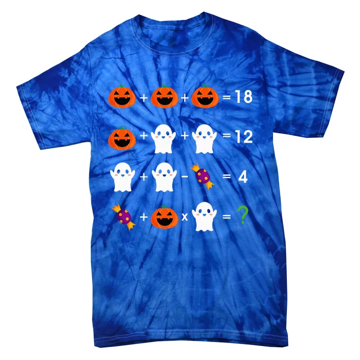 Order Of Operations Halloween Quiz Math Teacher Tie-Dye T-Shirt