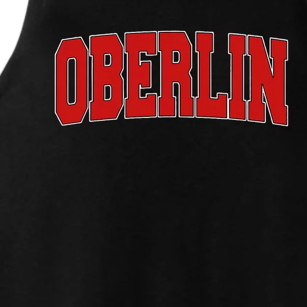 Oberlin Oh Ohio Varsity Style Usa Ladies Tri-Blend Wicking Tank