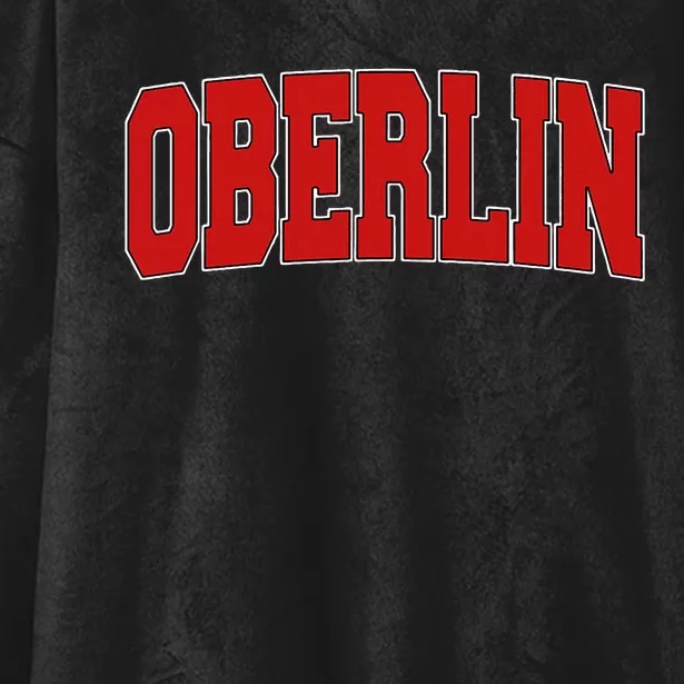 Oberlin Oh Ohio Varsity Style Usa Hooded Wearable Blanket