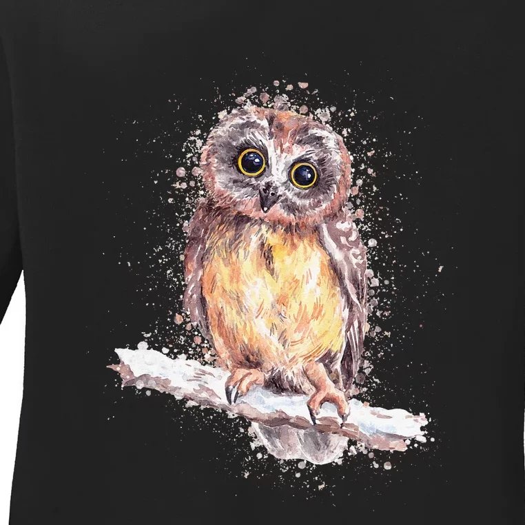 Owl Owl Owl Lover Tee Owl Gift Owl Ladies Long Sleeve Shirt