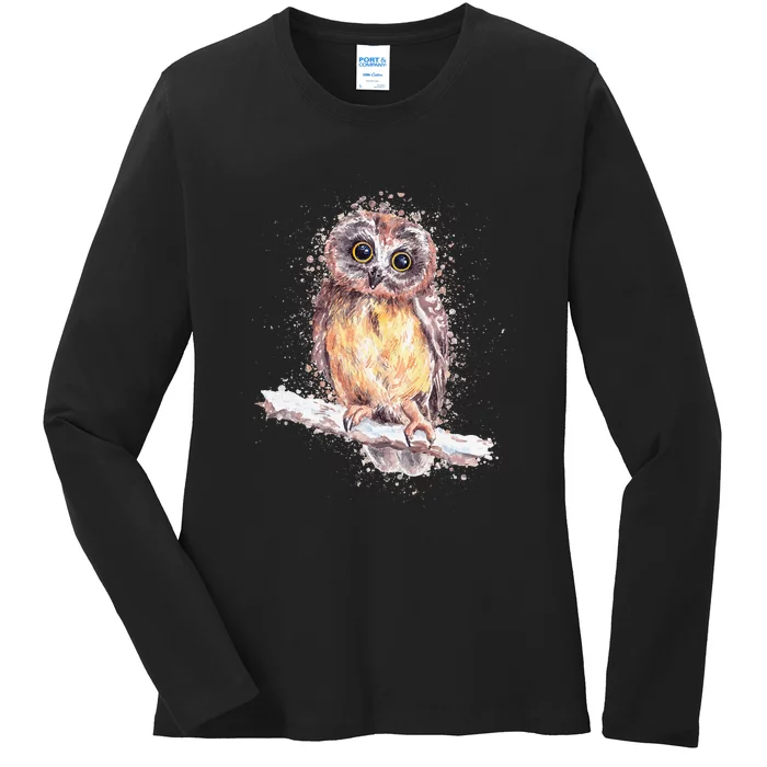 Owl Owl Owl Lover Tee Owl Gift Owl Ladies Long Sleeve Shirt