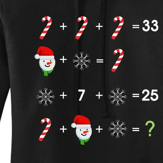 Order of Operations Quiz Funny Math Teacher Christmas Gift Women's Pullover Hoodie