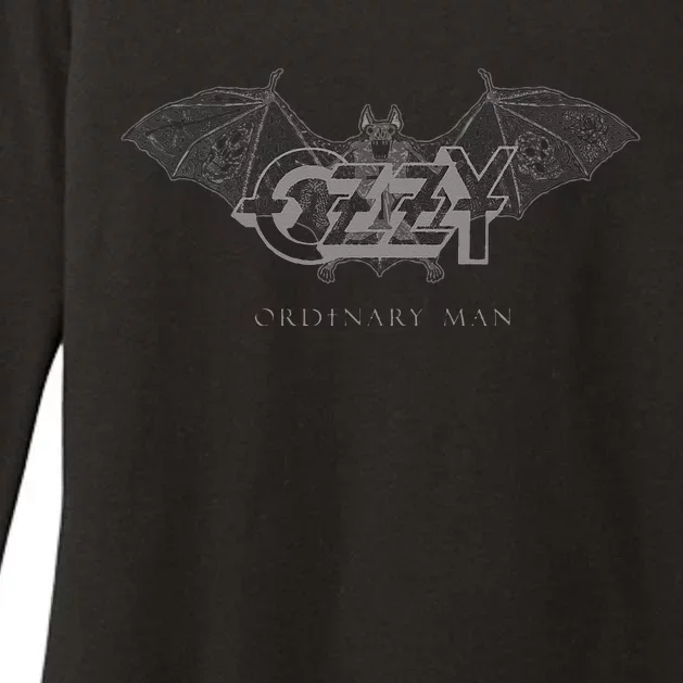 Ozzy Osbourne Ordinary Man Bat Womens CVC Long Sleeve Shirt