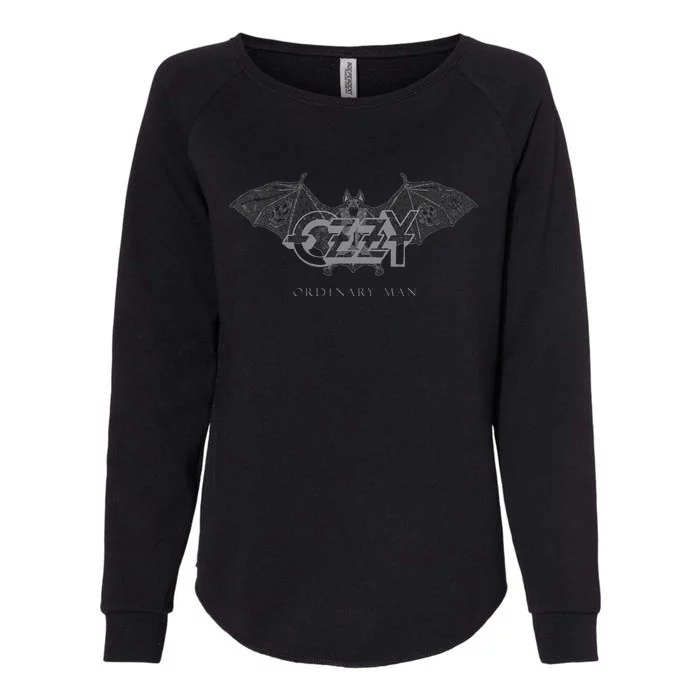 Ozzy Osbourne Ordinary Man Bat Womens California Wash Sweatshirt