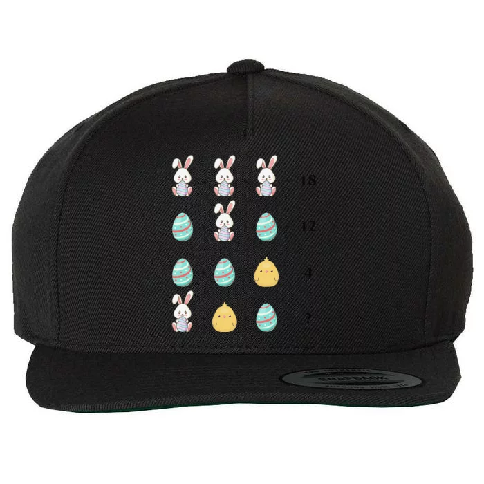 Order Of Operations Quiz Math Teacher Easter Chicken Rabbit Wool Snapback Cap