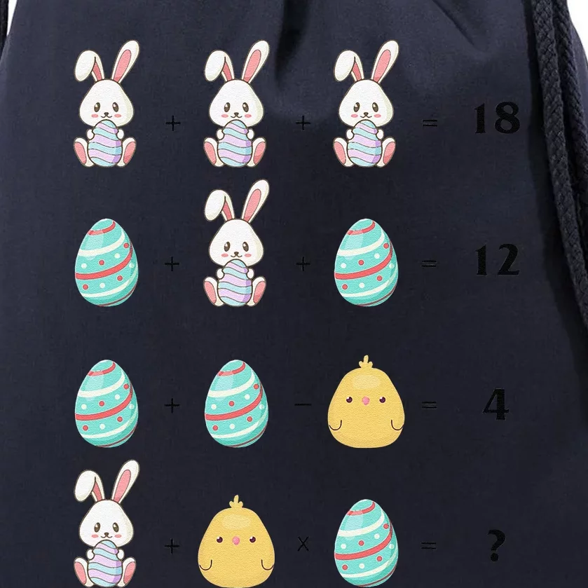 Order Of Operations Quiz Math Teacher Easter Chicken Rabbit Drawstring Bag