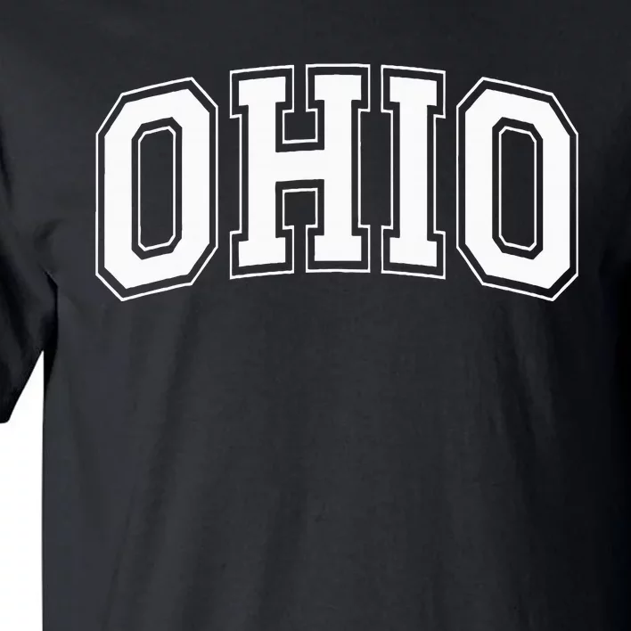 Ohio Oh Ohioan White Text Tall T-Shirt