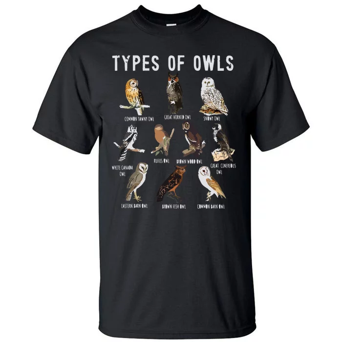 Owl Owl Owl Lover Tee Owl Gift Owl Tall T-Shirt