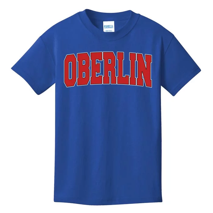 Oberlin Oh Ohio Varsity Style Usa Vintage Sports Gift Kids T-Shirt