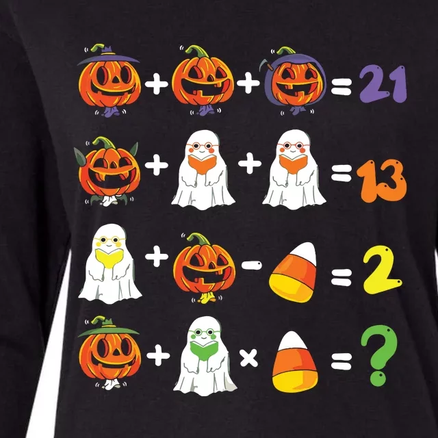 Order Of Operations Quiz Math Halloween Teacher Student Kids Womens Cotton Relaxed Long Sleeve T-Shirt