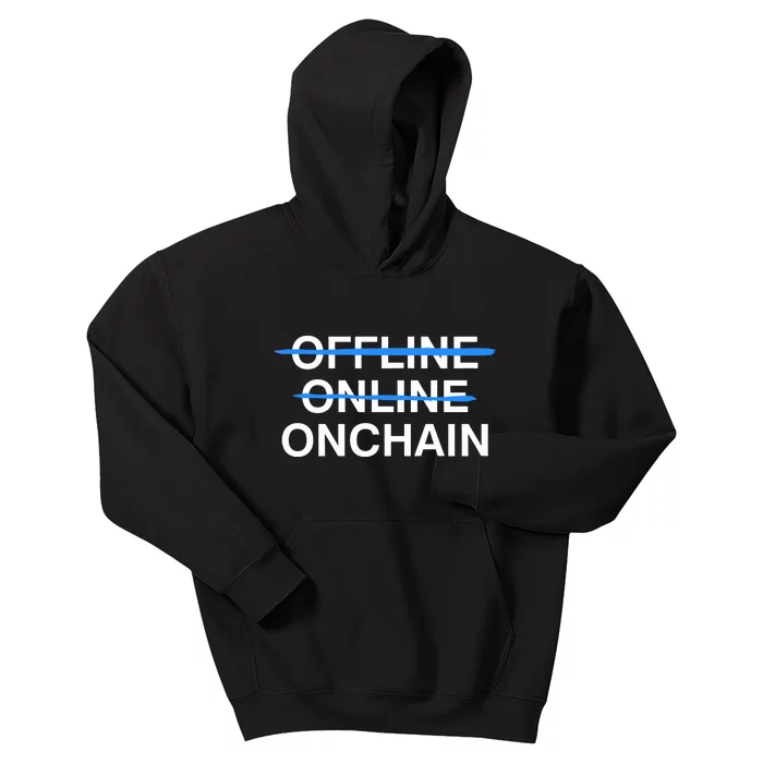 Offline Online Onchain Kids Hoodie