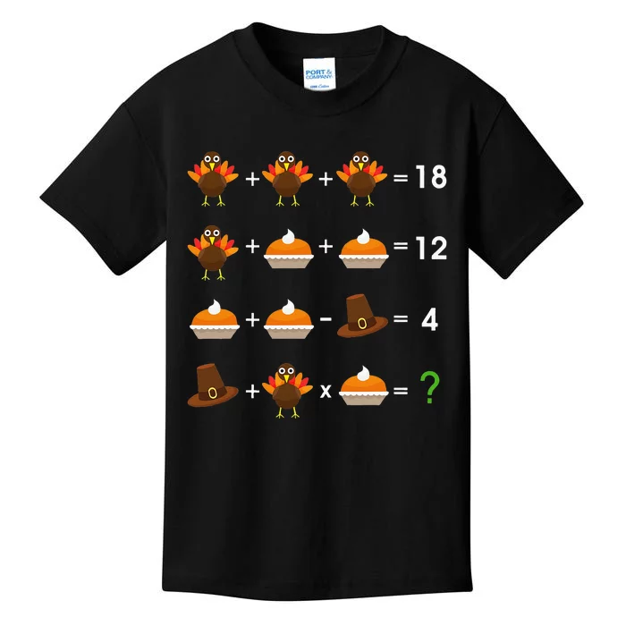 Order Of Operations Thanksgiving Quiz Funny Math Teacher Kids T-Shirt