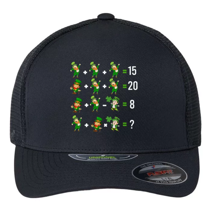 Order Of Operations Quiz Leprechaun Math St Patricks Day Flexfit Unipanel Trucker Cap