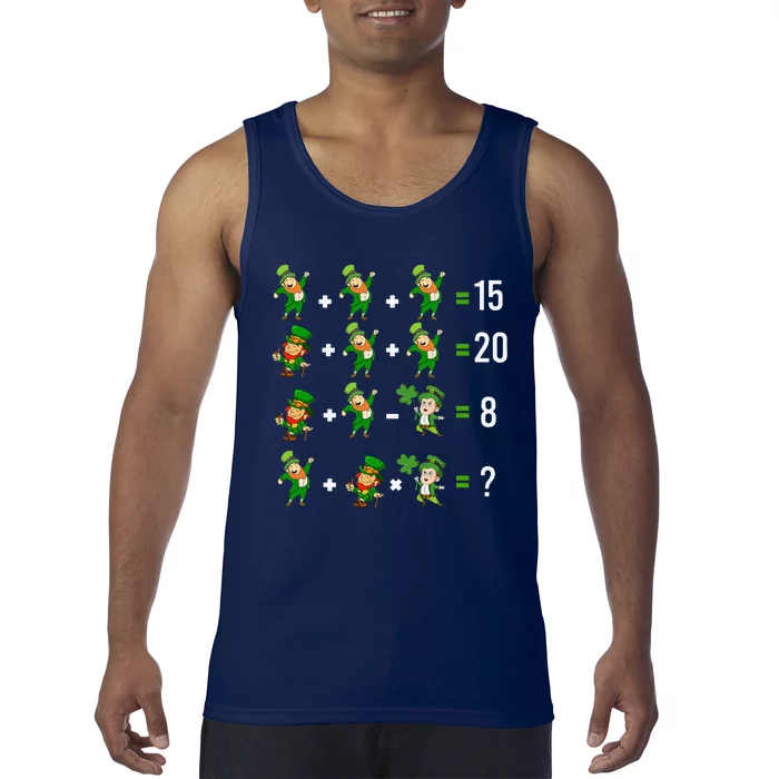 Order Of Operations Quiz Leprechaun Math St Patricks Day Tank Top