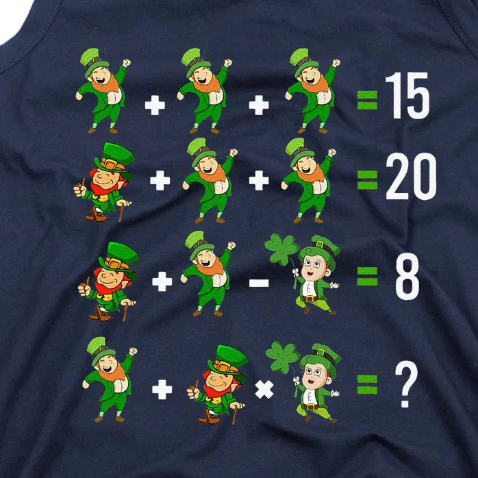 Order Of Operations Quiz Leprechaun Math St Patricks Day Tank Top