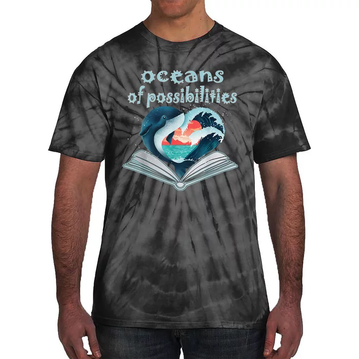 Oceans of Possibilities Summer Reading 2022 Librarian Tie-Dye T-Shirt