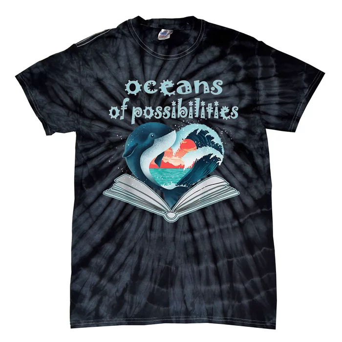 Oceans of Possibilities Summer Reading 2022 Librarian Tie-Dye T-Shirt