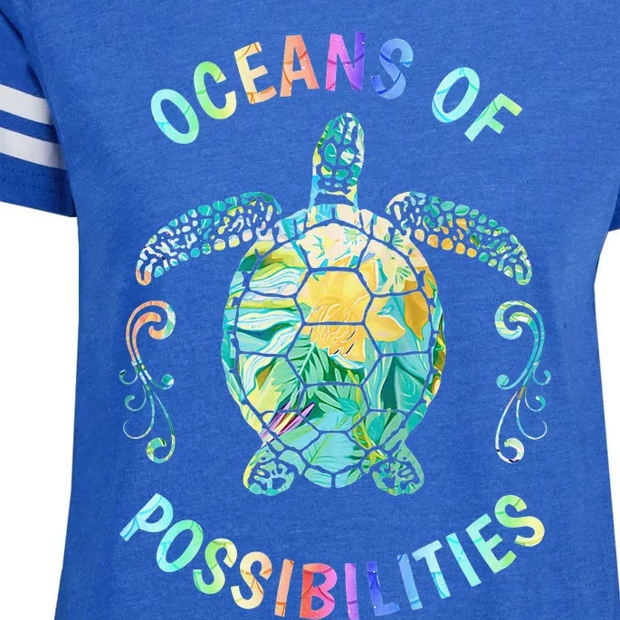 Oceans of Possibilities Summer Reading 2022 Librarian Whale Enza Ladies Jersey Football T-Shirt