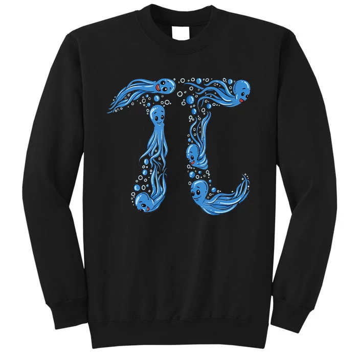 OctoPi octopus Pi Math Science Teacher 3.14 Pi Day Tall Sweatshirt