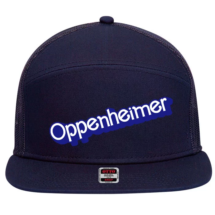 Oppenheimer 7 Panel Mesh Trucker Snapback Hat