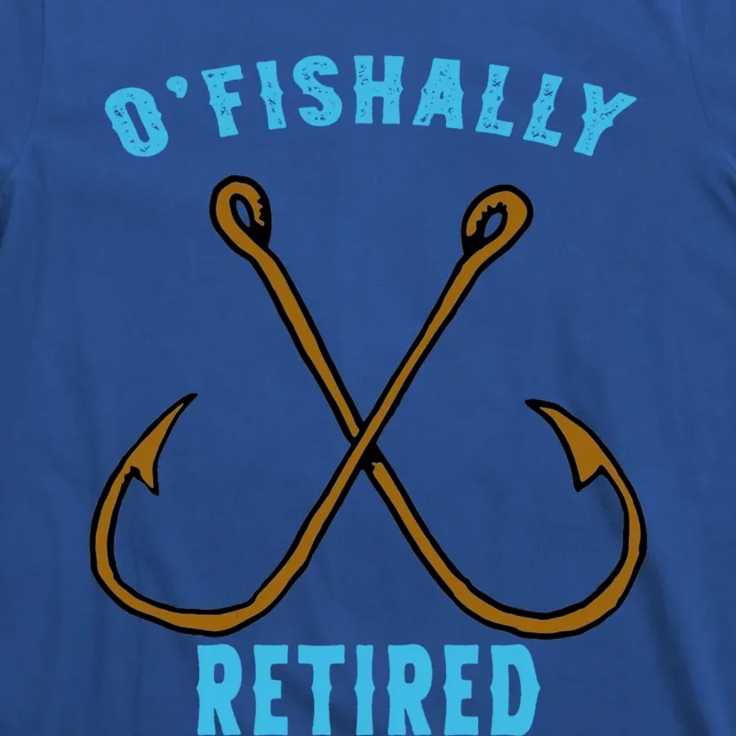 Outstanding Ofishally Retired Funny Fisherman Fishing Gift T-Shirt