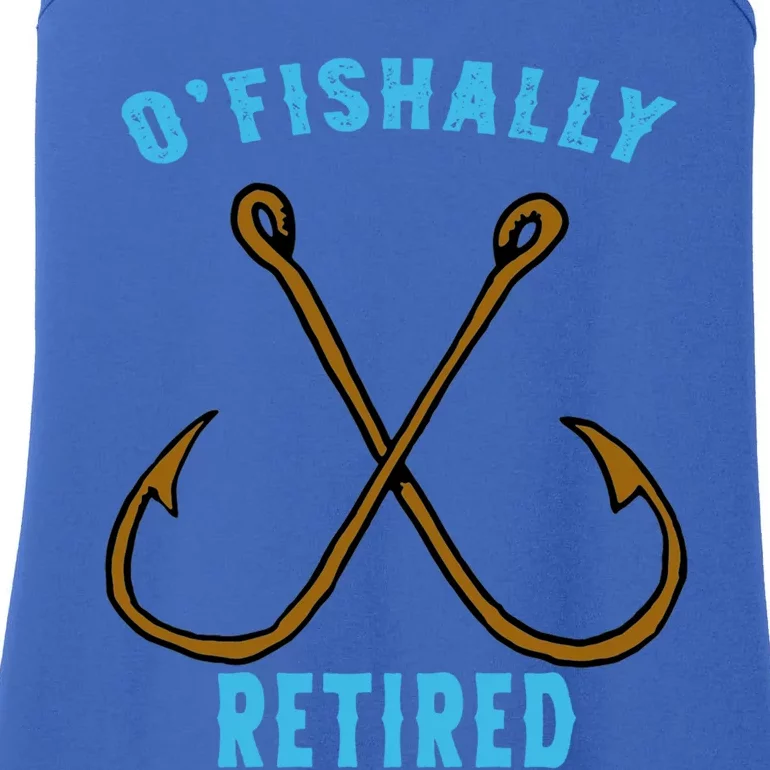 Outstanding Ofishally Retired Funny Fisherman Fishing Gift Ladies Essential Tank