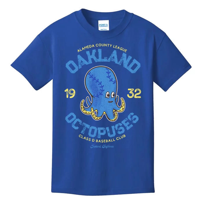 Oakland Octopuses Retro Minor League Baseball Team Gift Kids T-Shirt