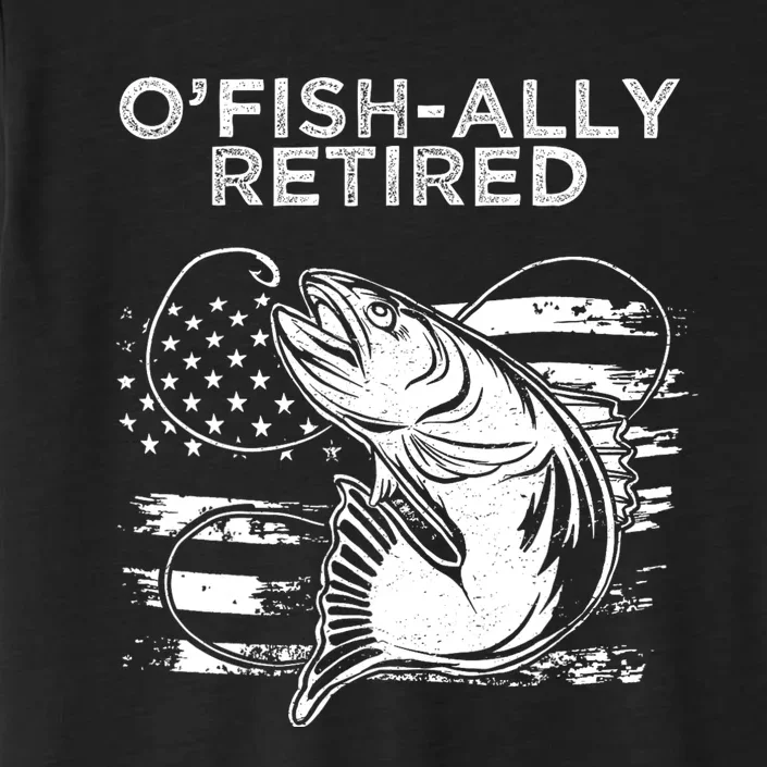 OFishally Officially Retired Fishing American ChromaSoft Performance T-Shirt