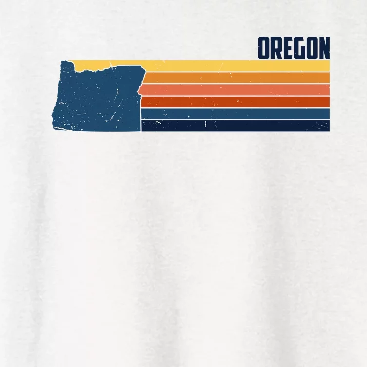 Retro Vintage Oregon Women's Crop Top Tee