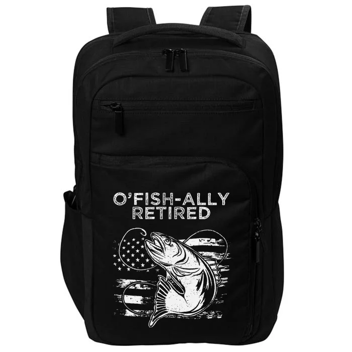 OFishally Officially Retired Fishing American Impact Tech Backpack