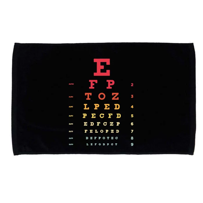 Optometrist Ophthalmologist Retro Vintage Opticians Optician Microfiber Hand Towel