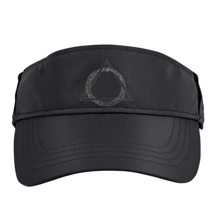 Ouroboros Occult Sacred Geometry Egyptian Alchemy Symbol Adult Drive Performance Visor