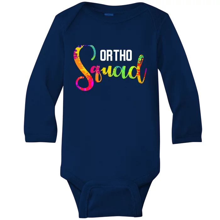 Orthodontist Ortho Squad Orthodontic Technician Gift Baby Long Sleeve Bodysuit