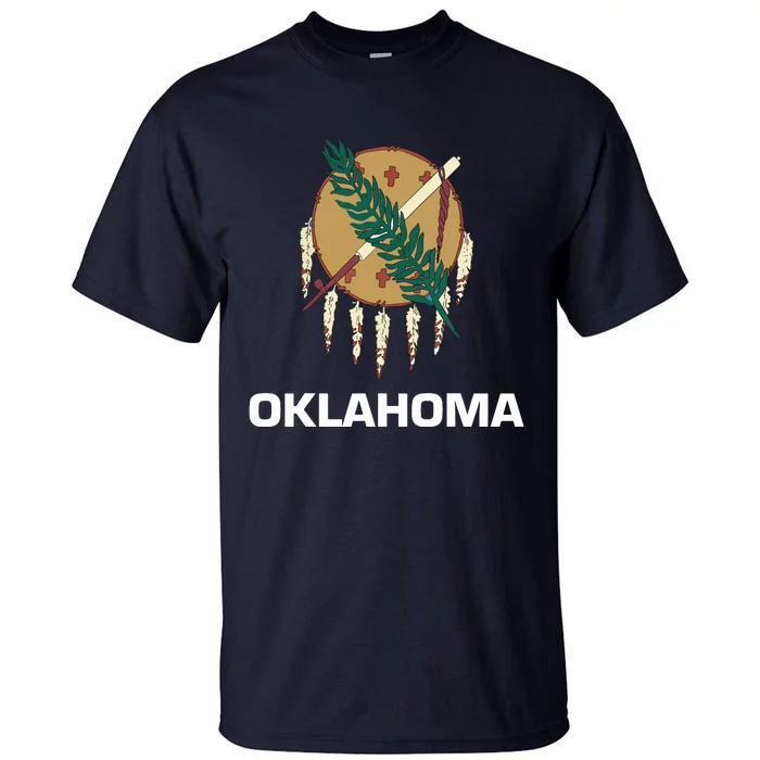 Oklahoma Ok State Flag Usa T Tall T-Shirt