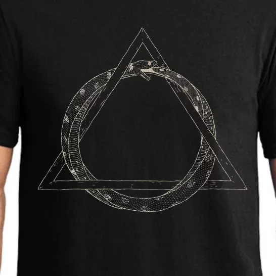 Ouroboros Occult Sacred Geometry Egyptian Alchemy Symbol Pajama Set