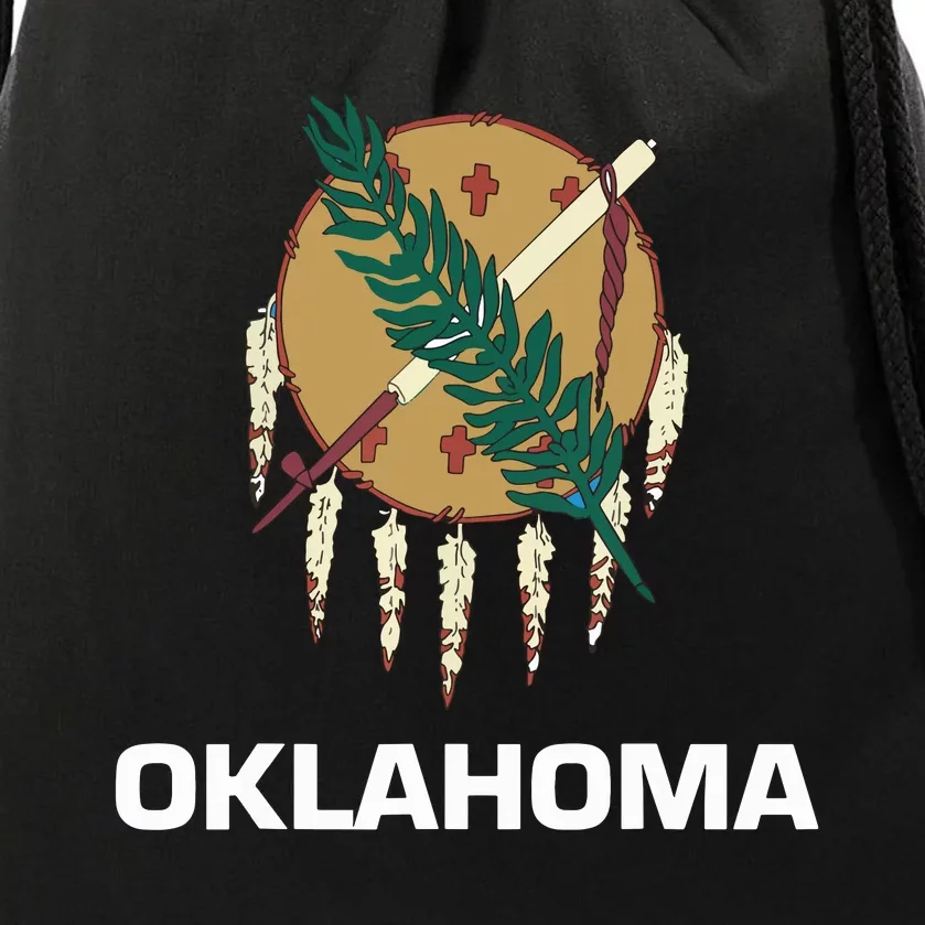 Oklahoma Ok State Flag Usa T Drawstring Bag