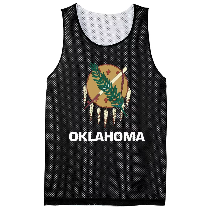 Oklahoma Ok State Flag Usa T Mesh Reversible Basketball Jersey Tank