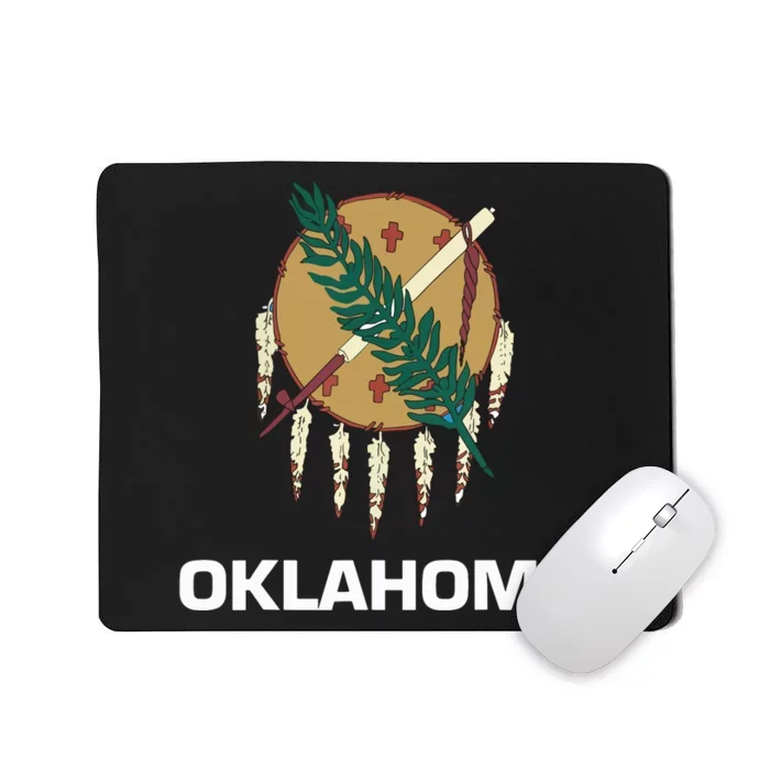 Oklahoma Ok State Flag Usa T Mousepad