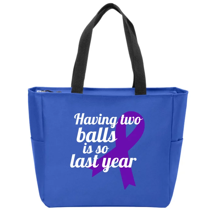 Orchidectomy Operation Survivor Funny Testicular Cancer Cool Gift Zip Tote Bag