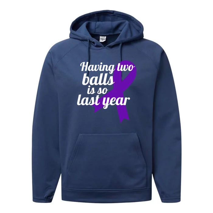 Orchidectomy Operation Survivor Funny Testicular Cancer Cool Gift Performance Fleece Hoodie