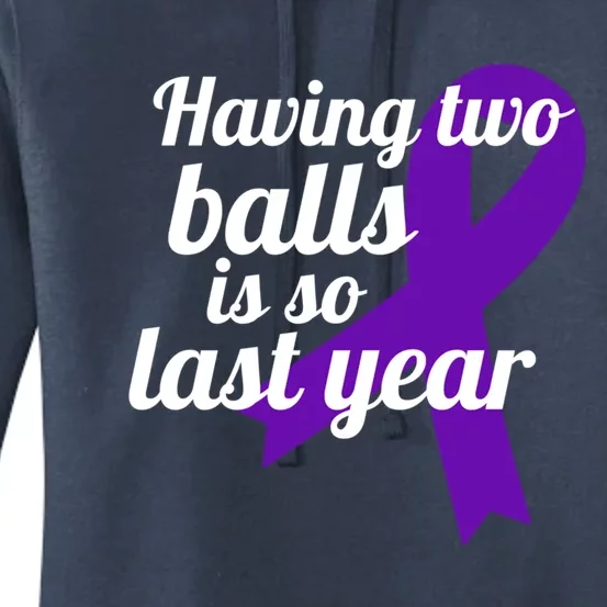 Orchidectomy Operation Survivor Funny Testicular Cancer Cool Gift Women's Pullover Hoodie