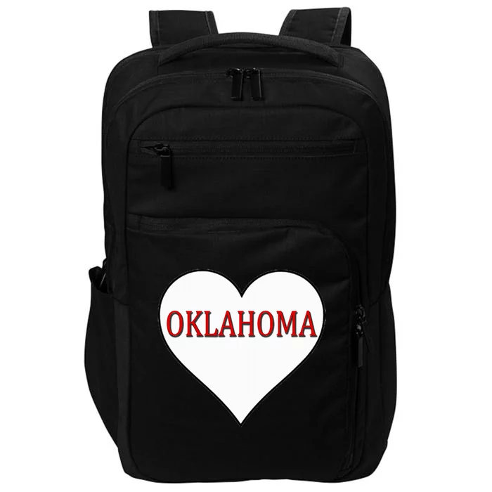 Oklahoma Ok Sports Sooner State Heart Impact Tech Backpack