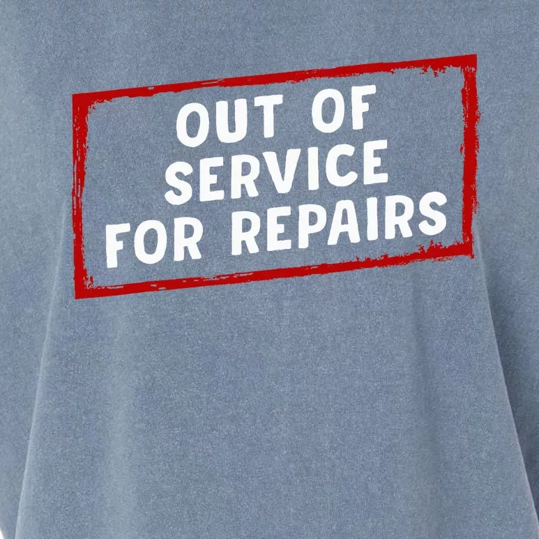 Out Of Service For Repairs Garment-Dyed Women's Muscle Tee