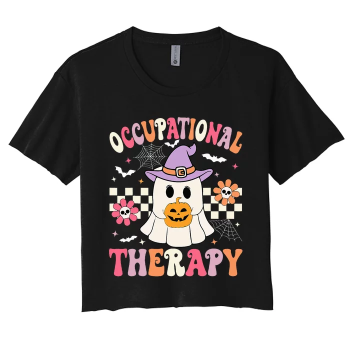 Ot Occupational Therapy Halloween Women's Crop Top Tee