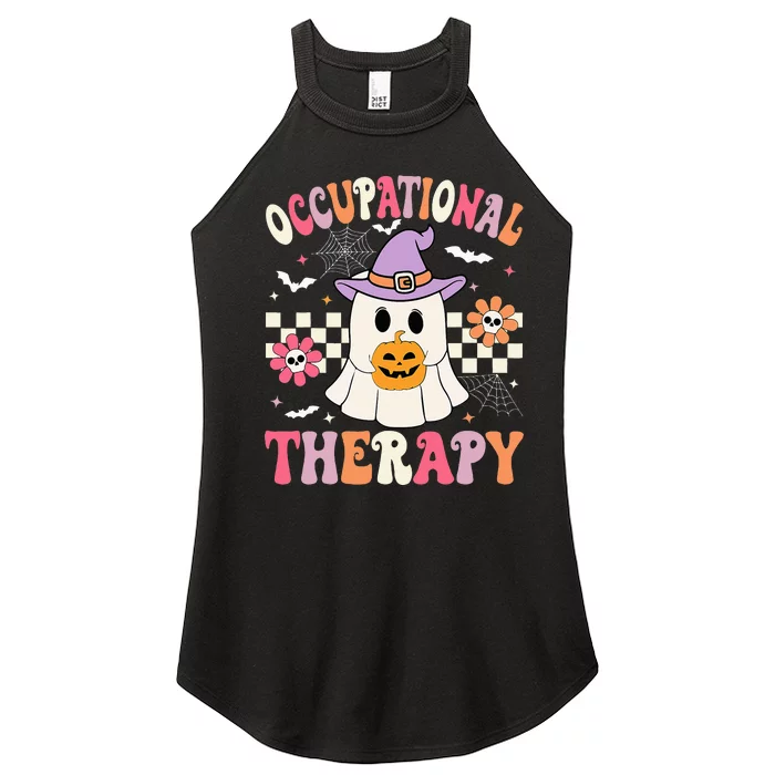 Ot Occupational Therapy Halloween Women’s Perfect Tri Rocker Tank