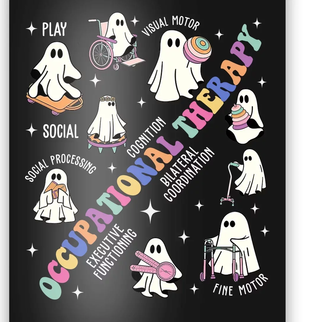 Ot Occupational Therapy Therapist Halloween Spooky Poster