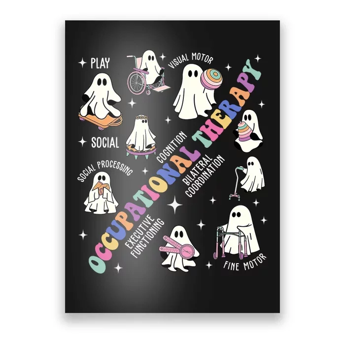 Ot Occupational Therapy Therapist Halloween Spooky Poster