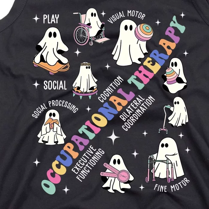 Ot Occupational Therapy Therapist Halloween Spooky Tank Top